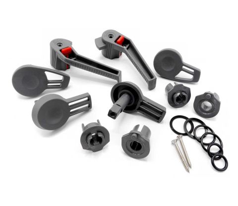 Håndtagsæt (par) grå