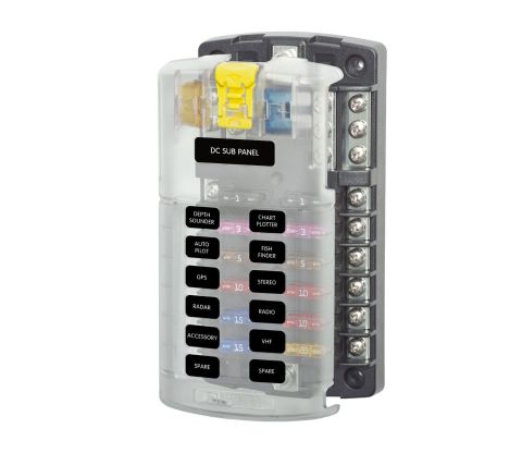 Säkringsbox 12x ATC minusplint