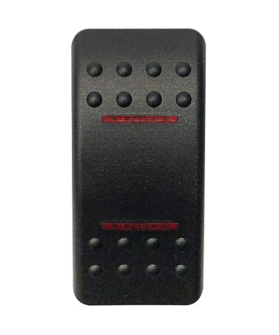 Svart huv 2 röda ljusgenoms.