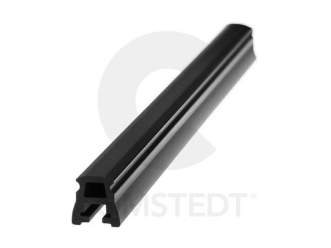 Skena 2 förstärkt 1,5m, svart